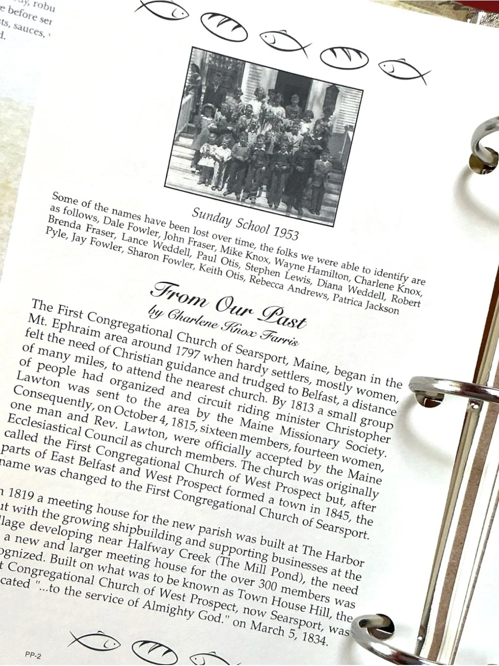 Searsport Maine First Congregational Church 2015 Recipe Book 200th Anniversary